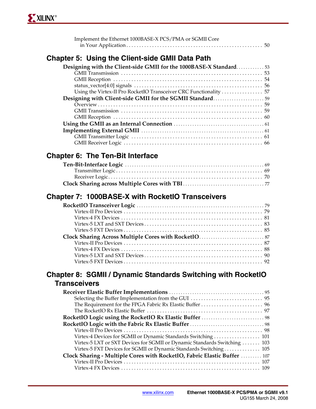 Xilinx 1000BASE-X manual Using the Client-side Gmii Data Path 