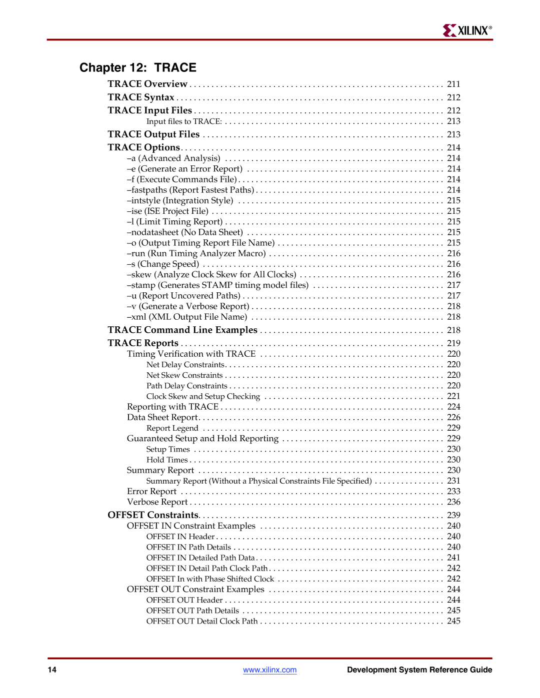 Xilinx 8.2i manual Trace Output Files 