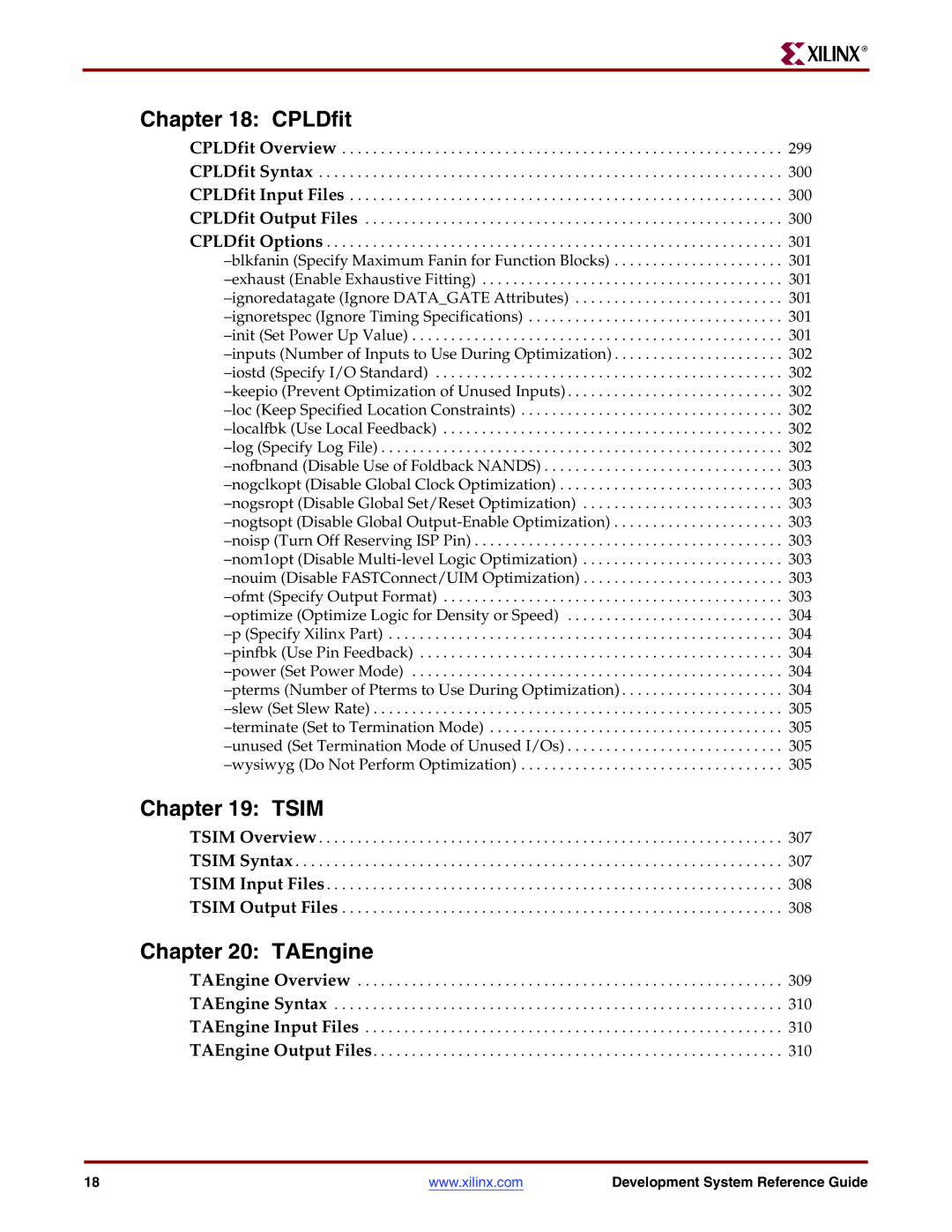 Xilinx 8.2i manual CPLDfit, Tsim, TAEngine 