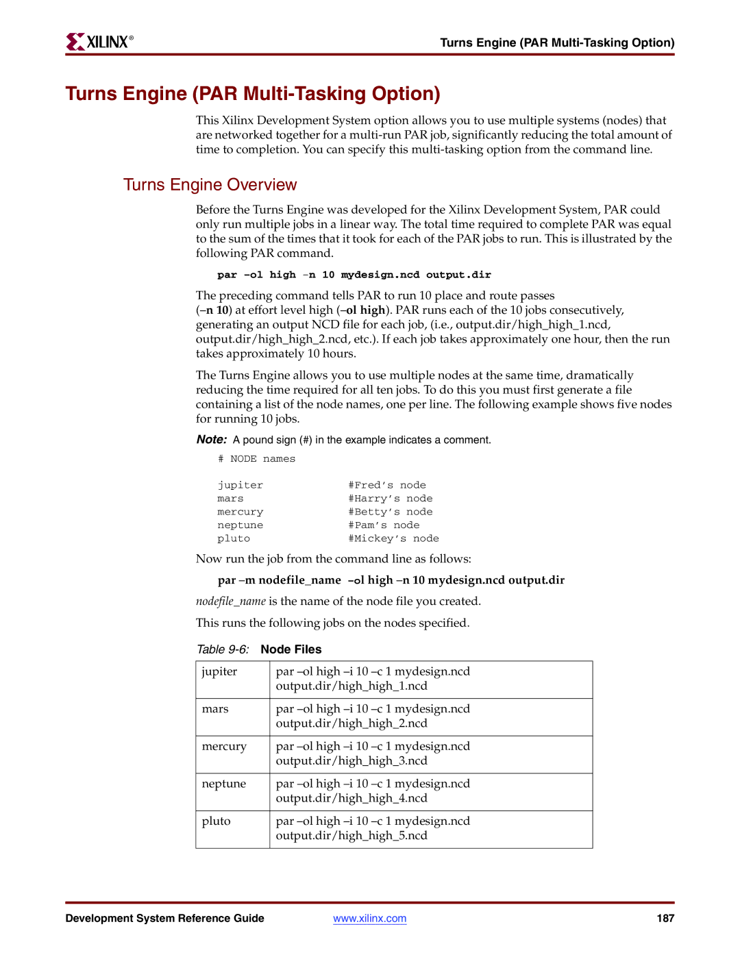 Xilinx 8.2i manual Turns Engine PAR Multi-Tasking Option, Turns Engine Overview 