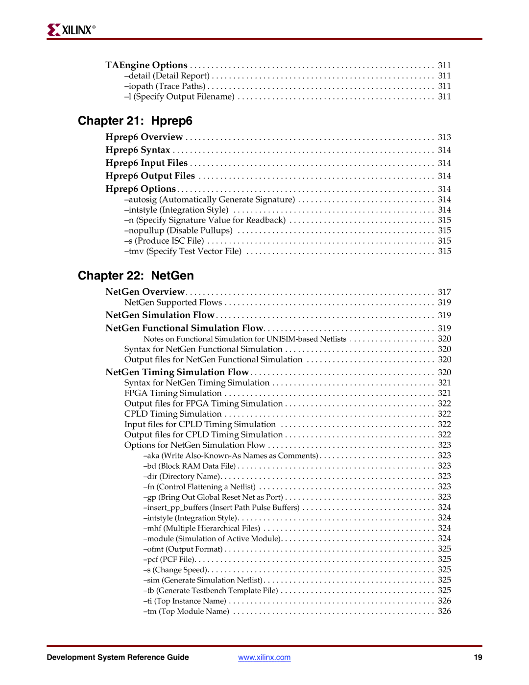 Xilinx 8.2i manual Hprep6, NetGen 