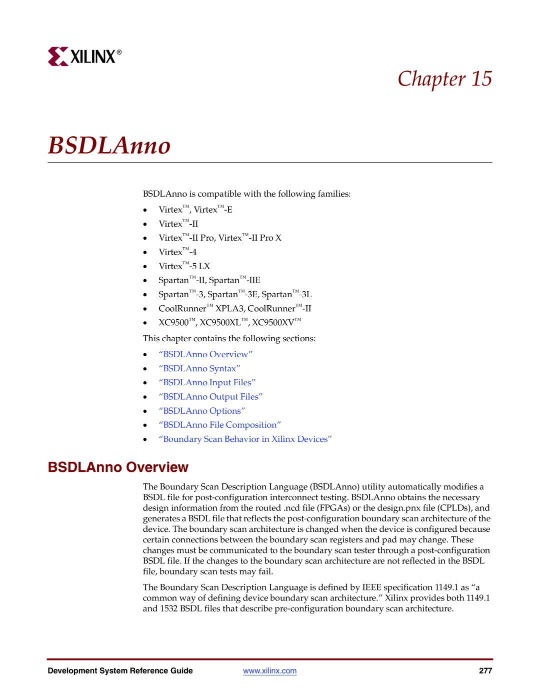 Xilinx 8.2i manual BSDLAnno Overview 