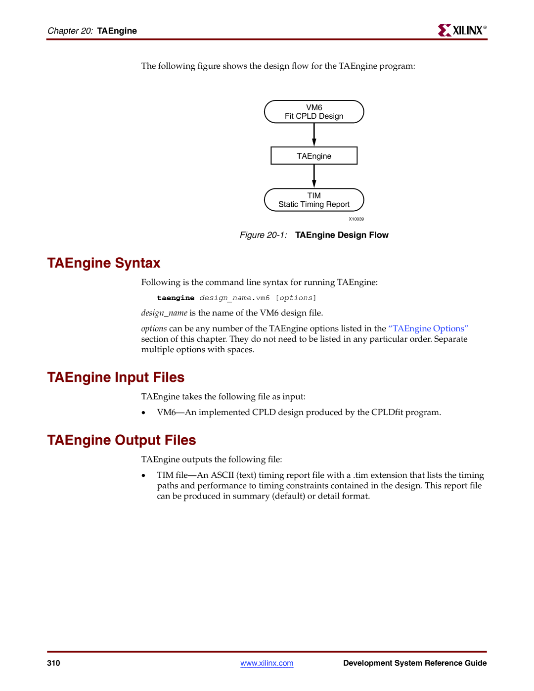 Xilinx 8.2i manual TAEngine Syntax, 1TAEngine Design Flow 