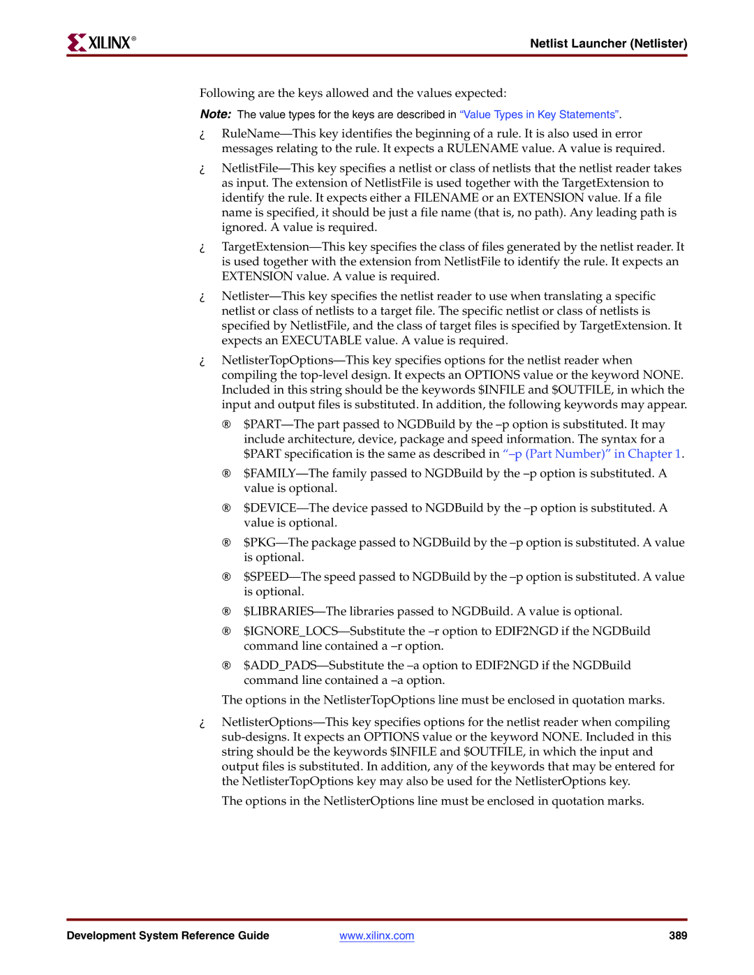 Xilinx 8.2i manual Development System Reference Guide 389 