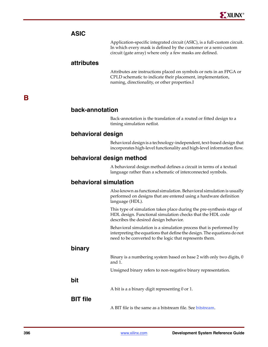 Xilinx 8.2i manual Asic 