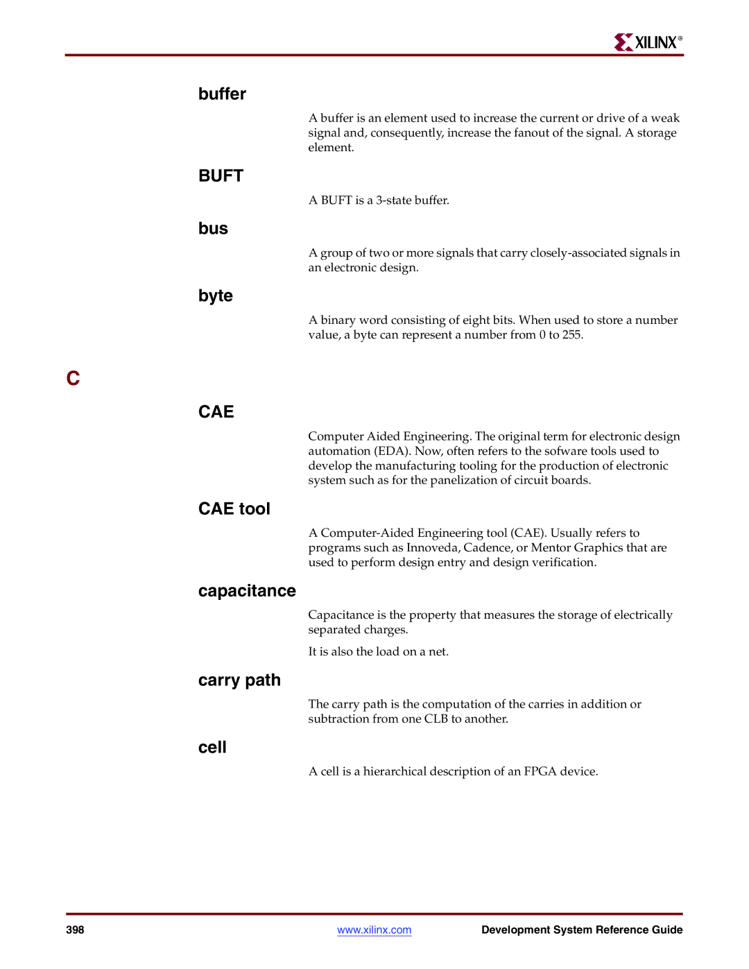 Xilinx 8.2i manual Buft, Cae 