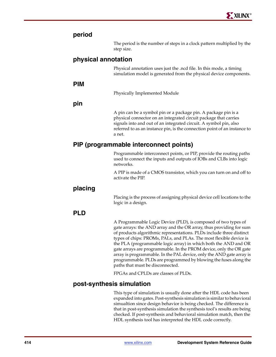 Xilinx 8.2i manual Pim, Pld 