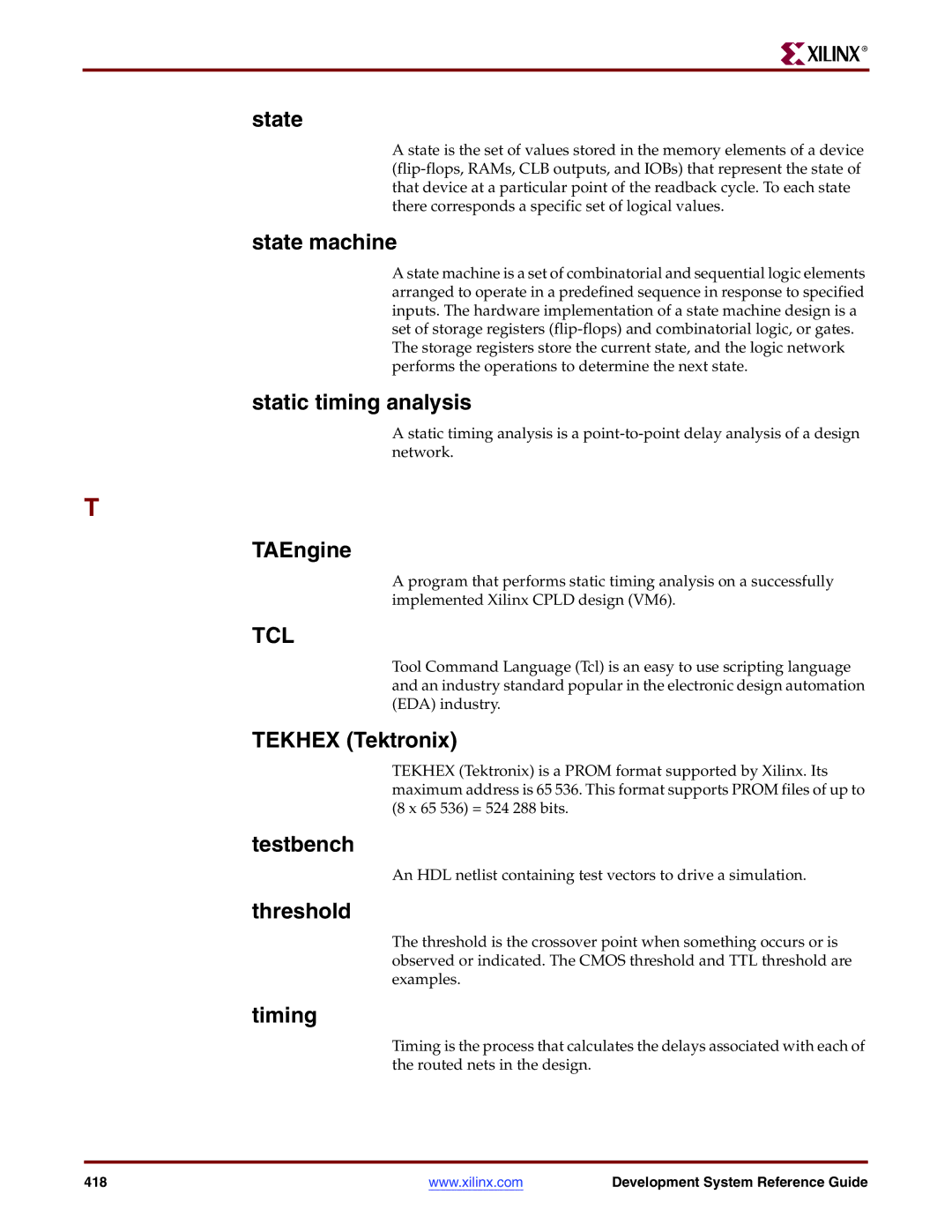 Xilinx 8.2i manual Tcl 