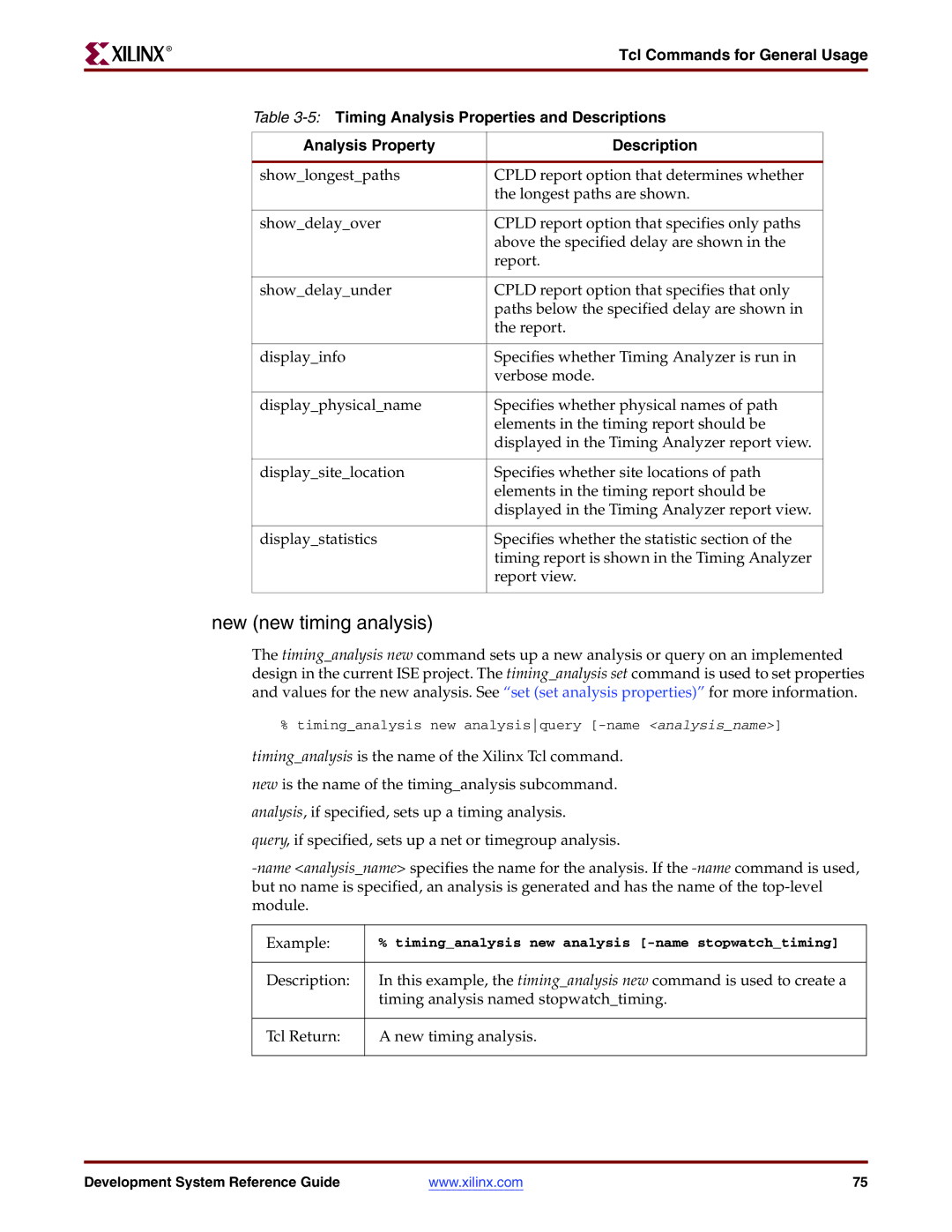 Xilinx 8.2i manual New new timing analysis 