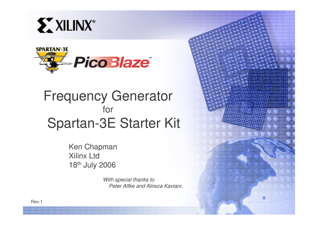 Xilinx Frequency Generator manual 