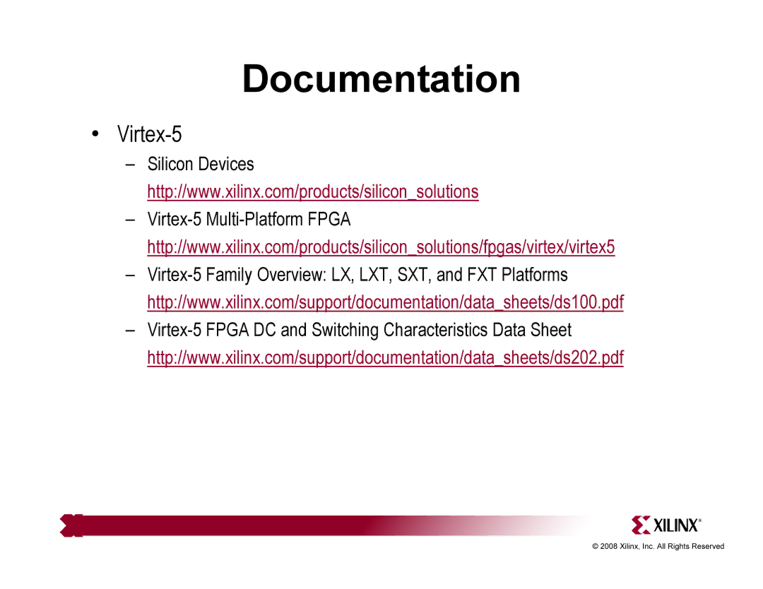 Xilinx ML505, ML506 quick start Documentation 