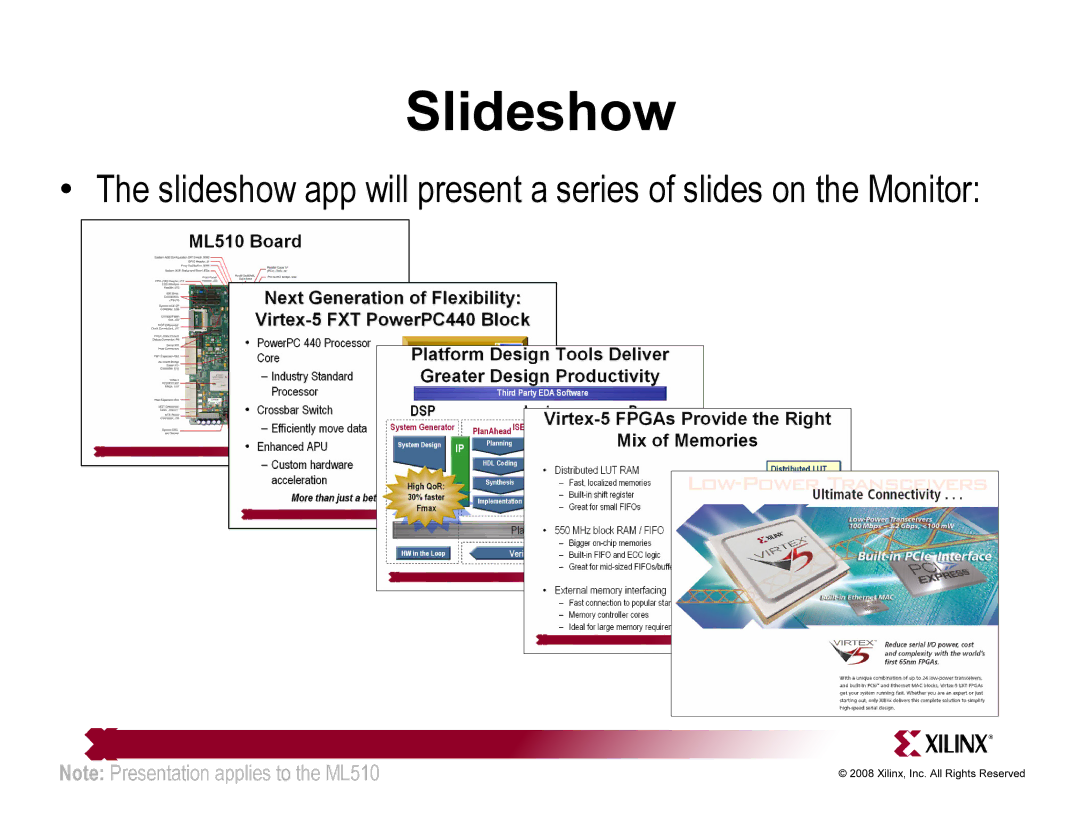 Xilinx ML510 quick start Slideshow 