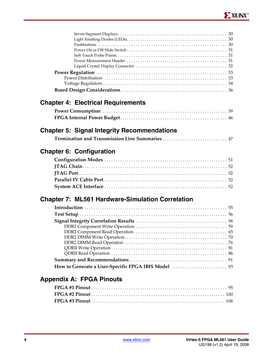 Xilinx ML561 manual Electrical Requirements 