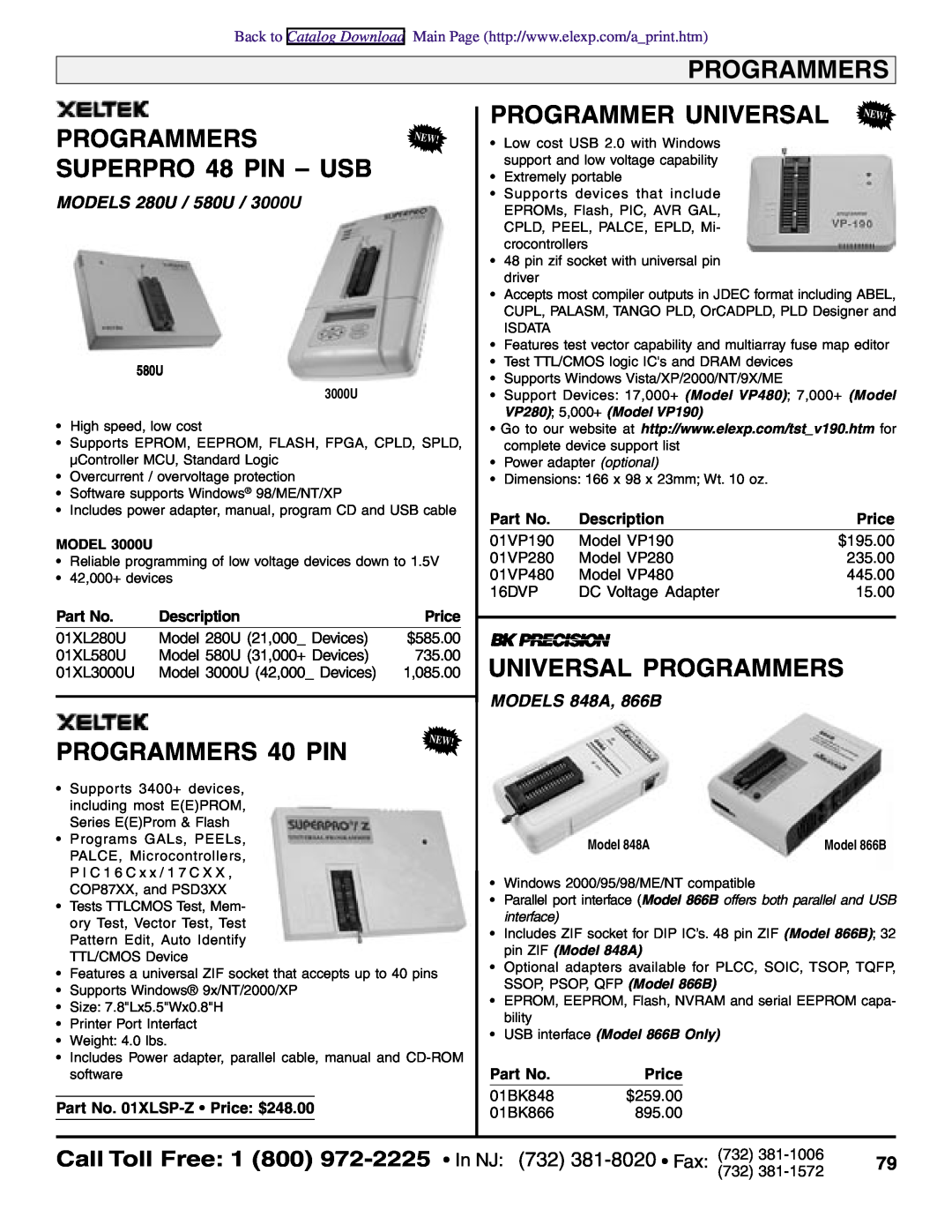 Xilinx 31WI470144879, DT3 Programmers, SUPERPRO 48 PIN - USB, PROGRAMMERS 40 PIN, Programmer Universal, Description, Price 