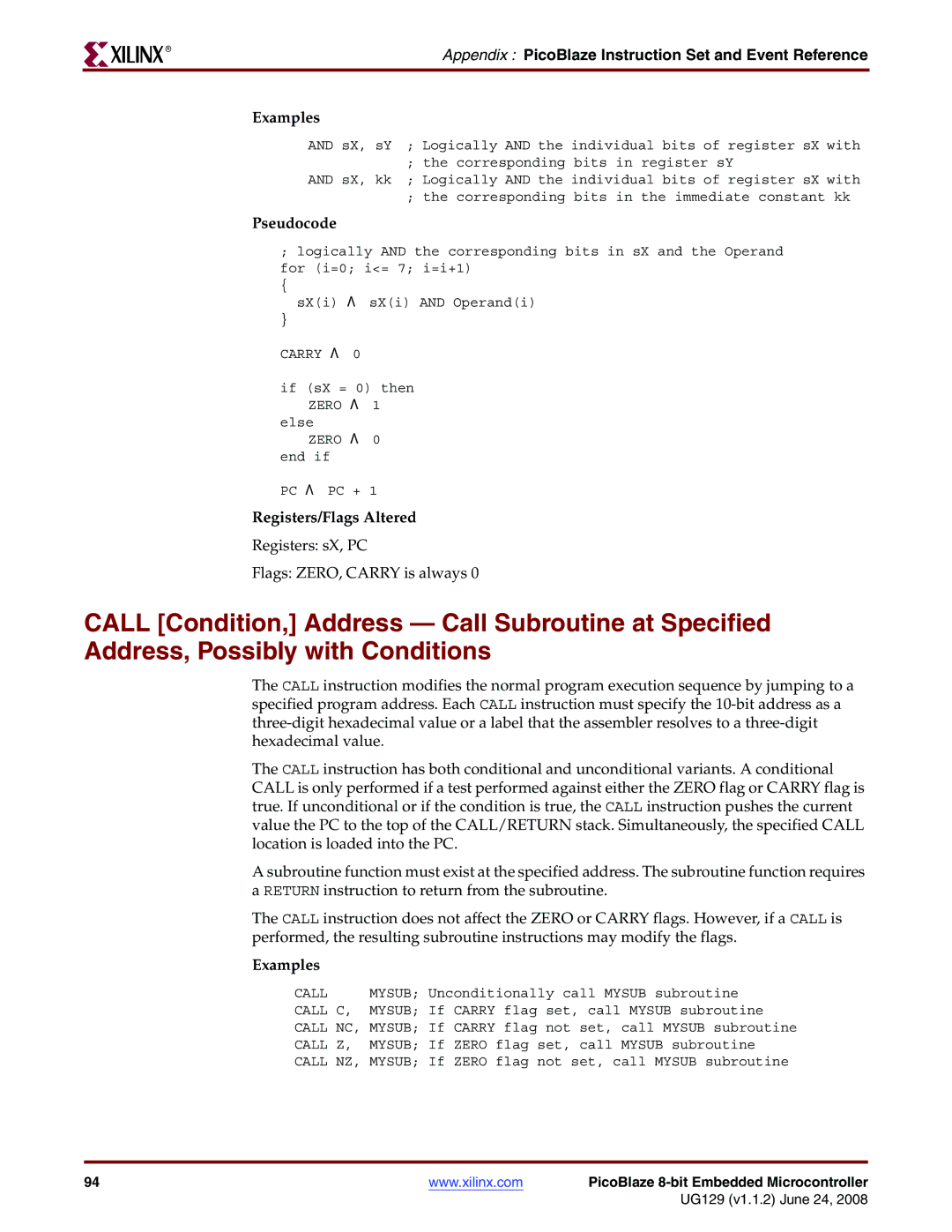 Xilinx UG129 manual Examples 