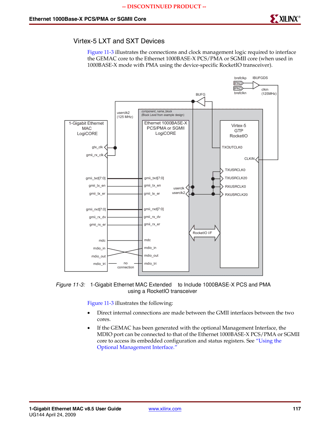 Xilinx UG144 manual Virtex-5 LXT and SXT Devices, Gtp 