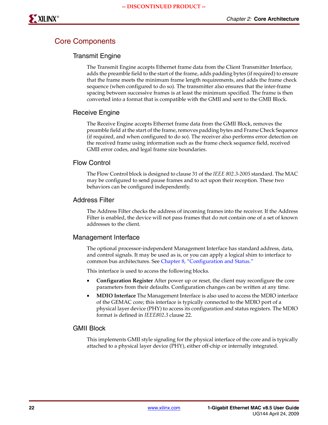 Xilinx UG144 manual Core Components 