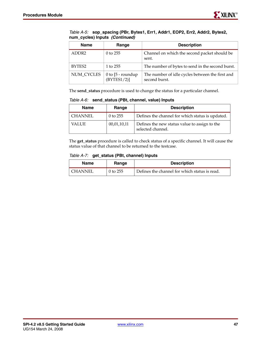 Xilinx UG154 manual ADDR2 