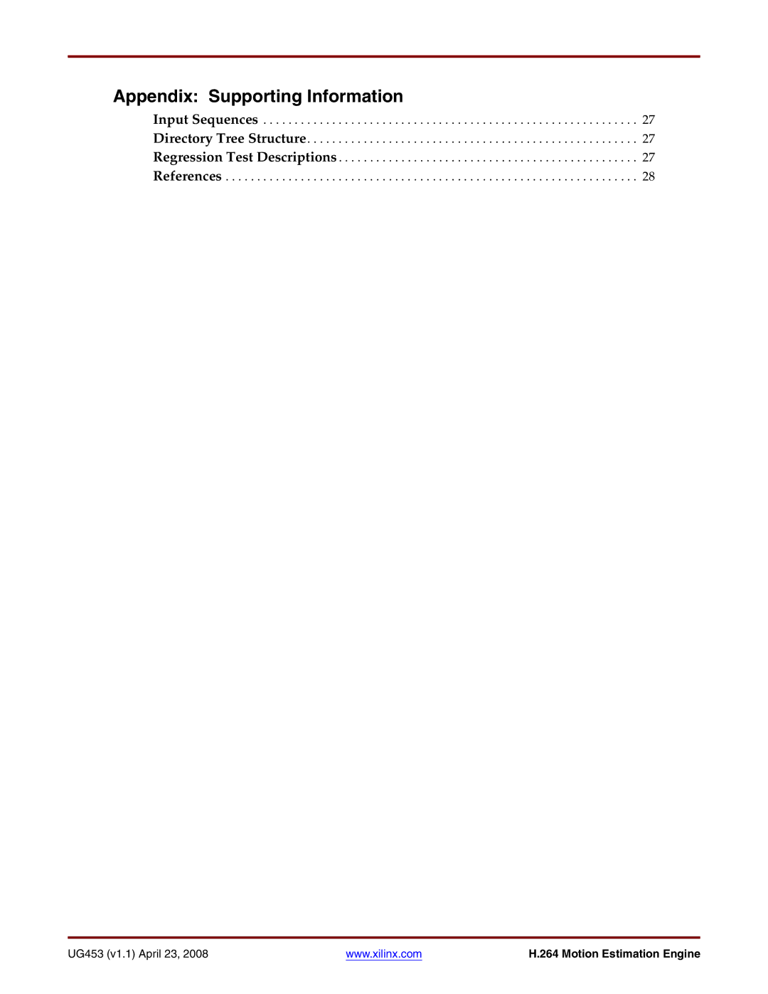 Xilinx UG4153 manual Appendix Supporting Information 