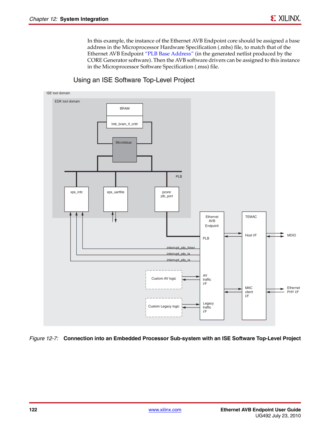 Xilinx UG492 manual Using an ISE Software Top-Level Project, Plb 