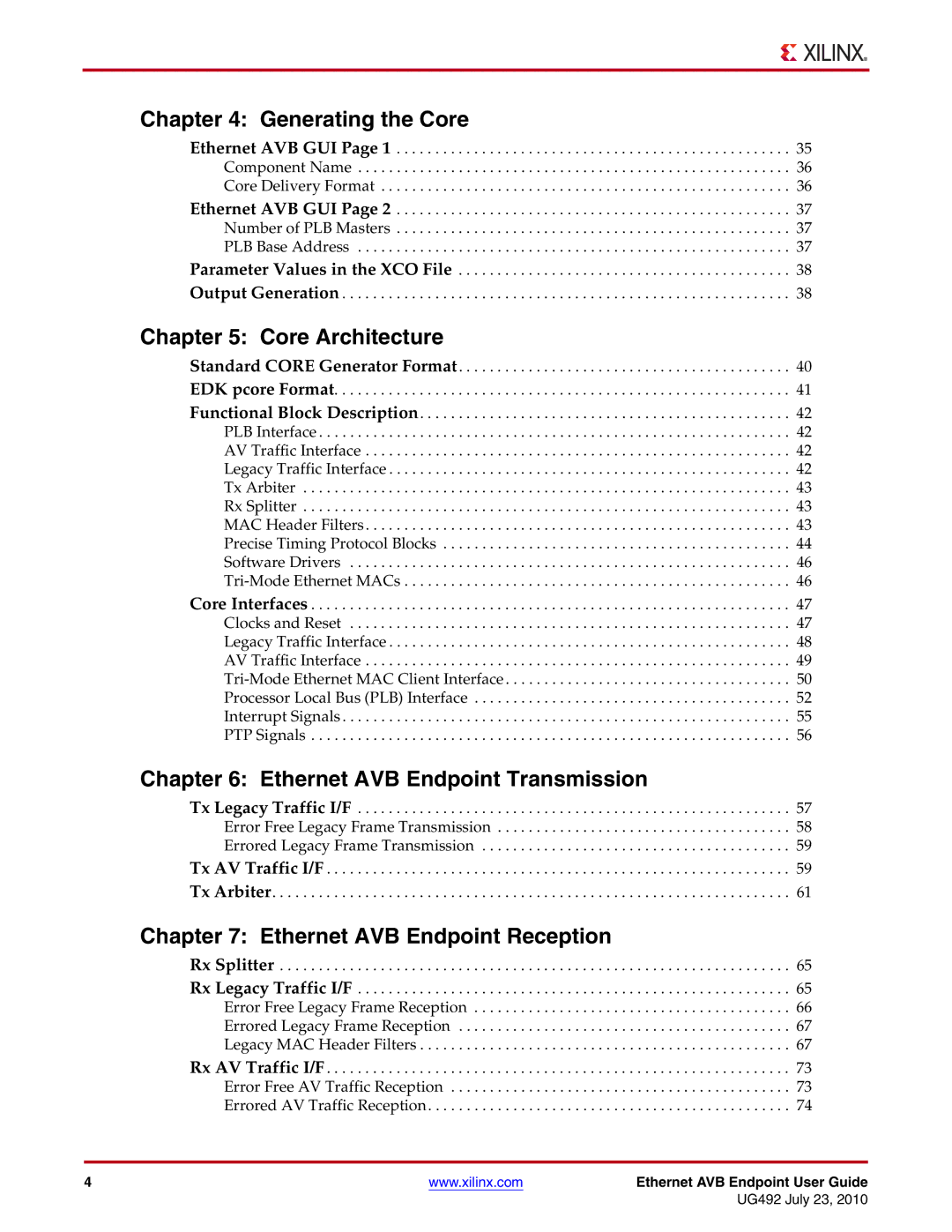 Xilinx UG492 manual Generating the Core 