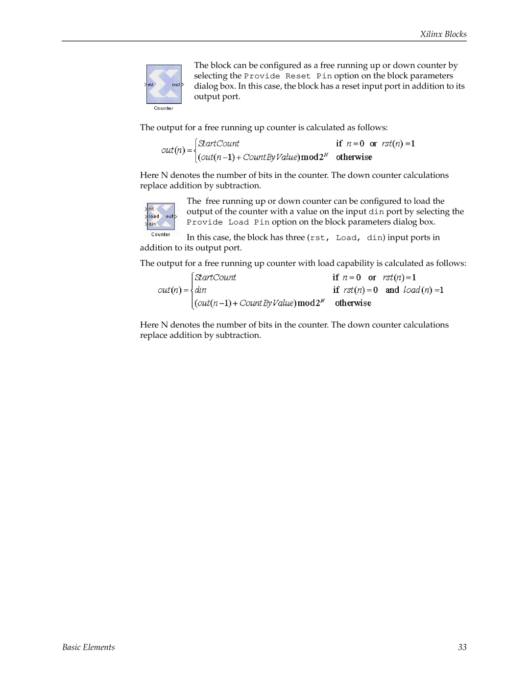 Xilinx V2.1 manual Xilinx Blocks 