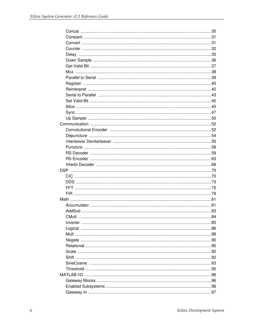 Xilinx V2.1 manual Convolutional Encoder 