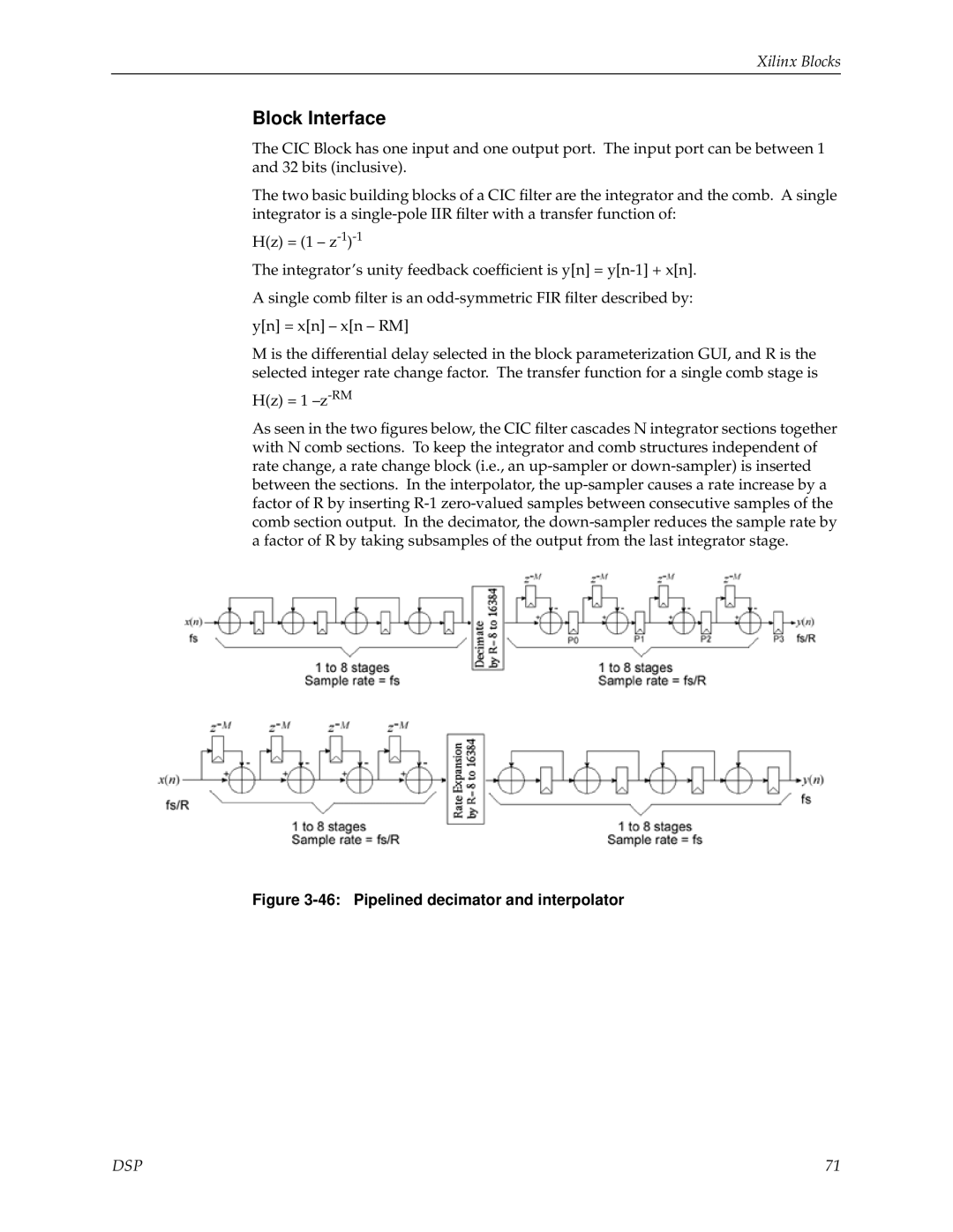 Xilinx V2.1 manual Pipelined decimator and interpolator 