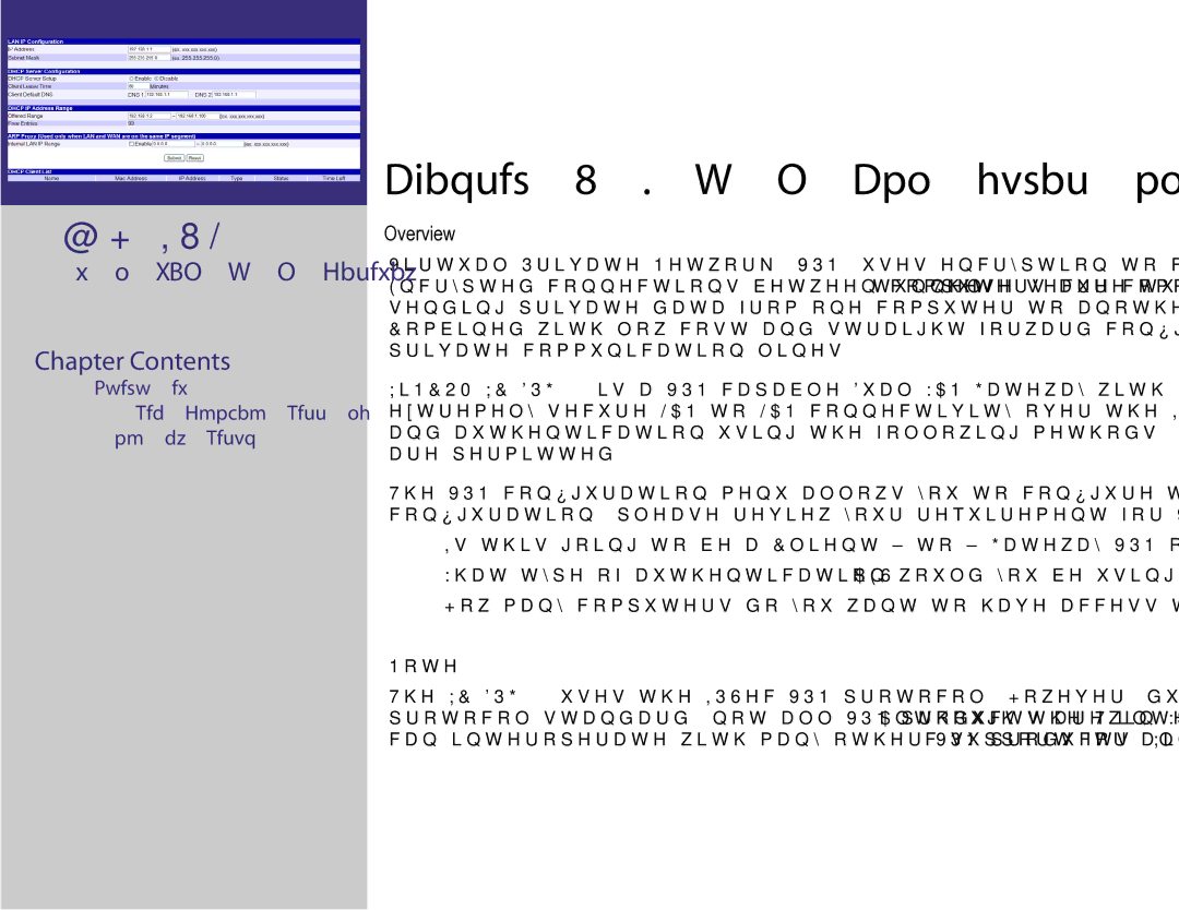 XiNCOM XC-DPG503 manual VPN Conﬁguration 