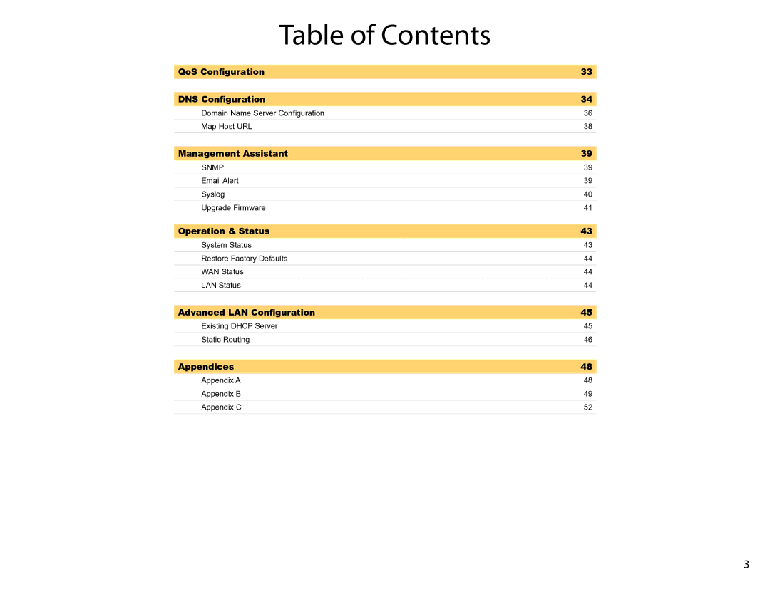 XiNCOM XC-DPG602 manual QoS Conﬁguration DNS Conﬁguration 