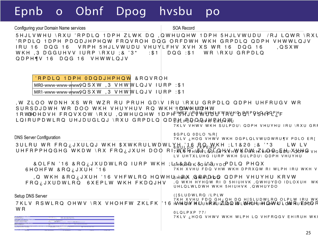 XiNCOM XC-DPG602 manual Domain Name Configuration 