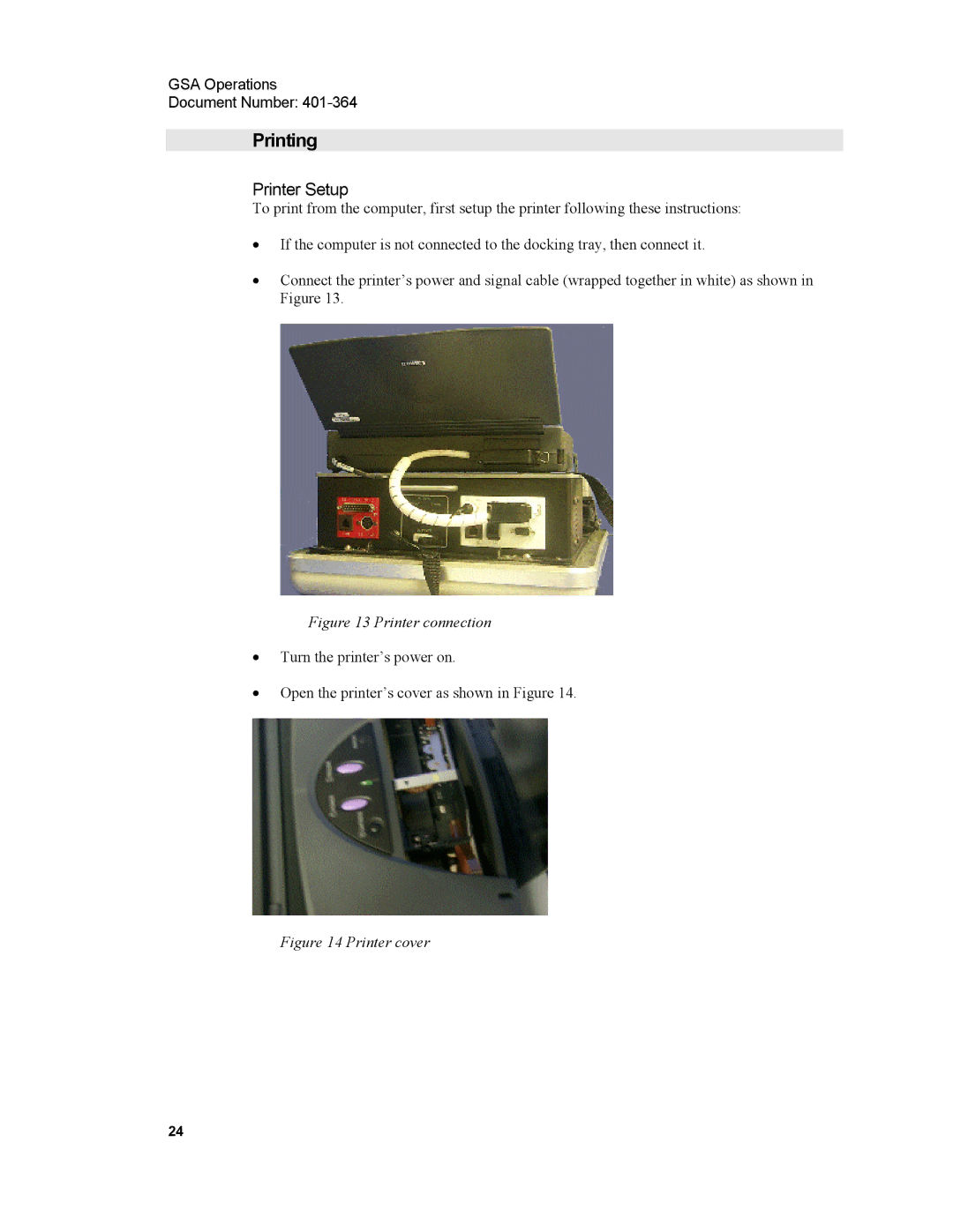 Xircom 1500 manual Printing, Printer Setup 