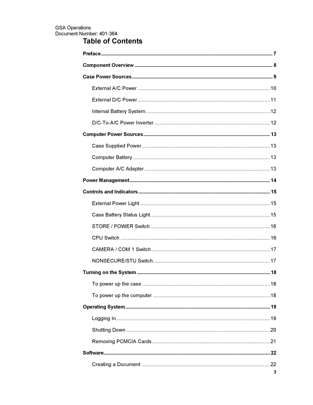 Xircom 1500 manual Table of Contents 