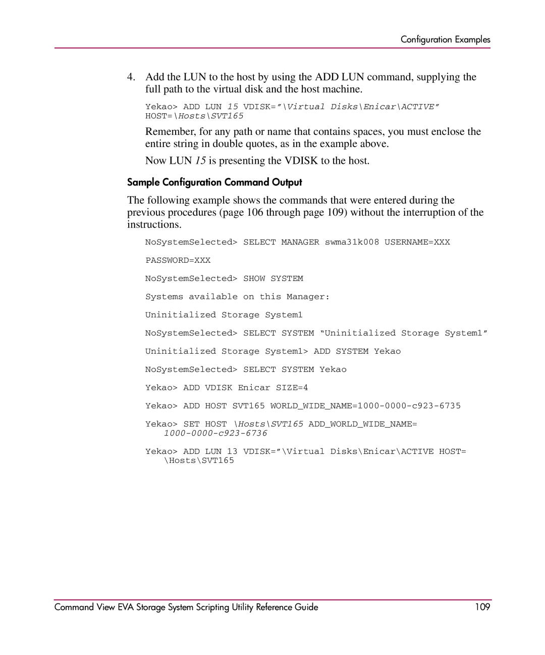 XM Satellite Radio AA-RU5HC-TE manual Sample Configuration Command Output 