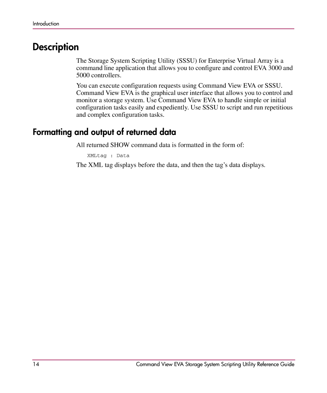 XM Satellite Radio AA-RU5HC-TE manual Description, Formatting and output of returned data 