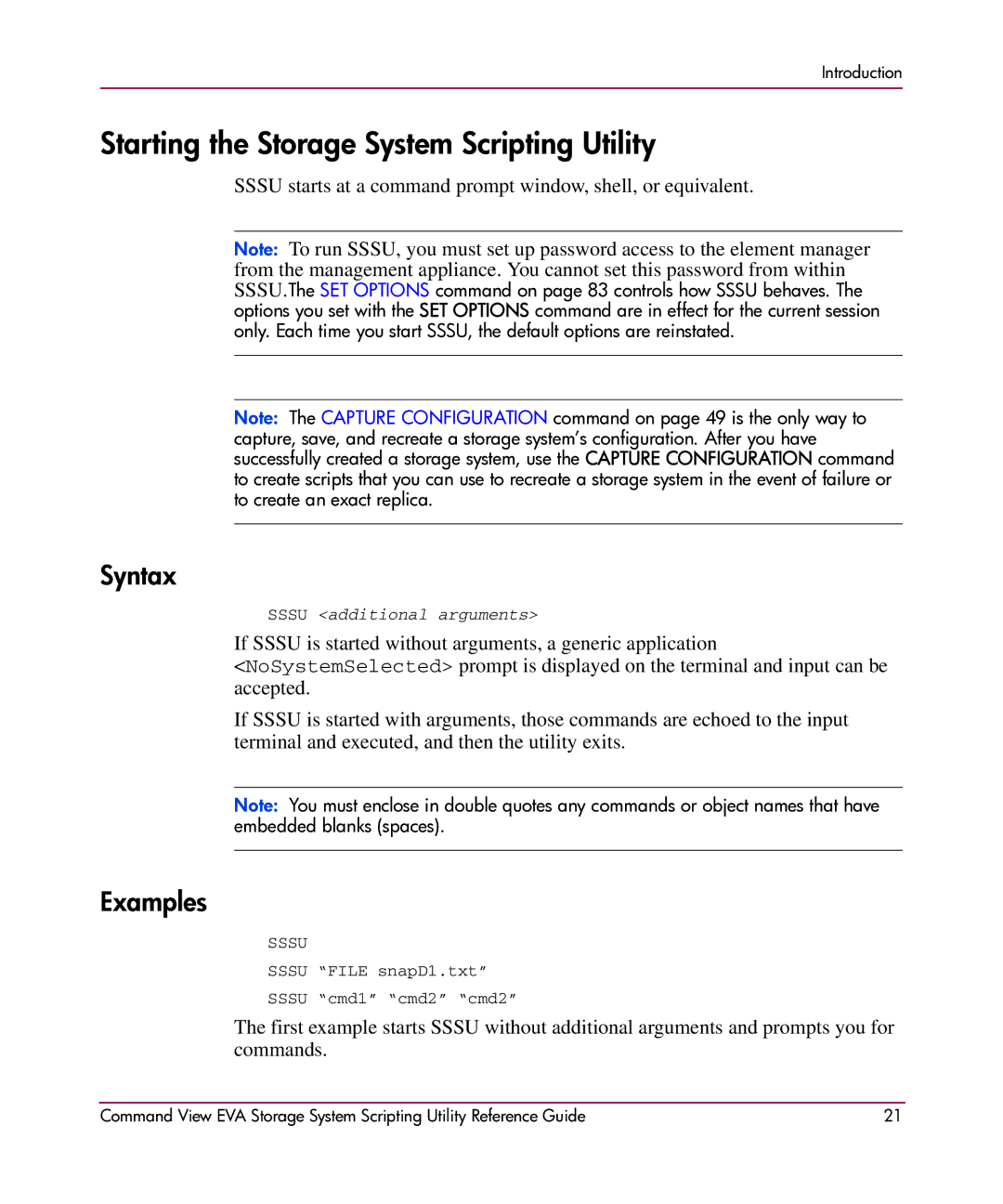 XM Satellite Radio AA-RU5HC-TE manual Starting the Storage System Scripting Utility, Syntax 