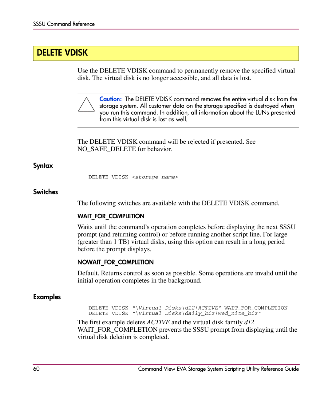 XM Satellite Radio AA-RU5HC-TE manual Delete Vdisk, Switches 