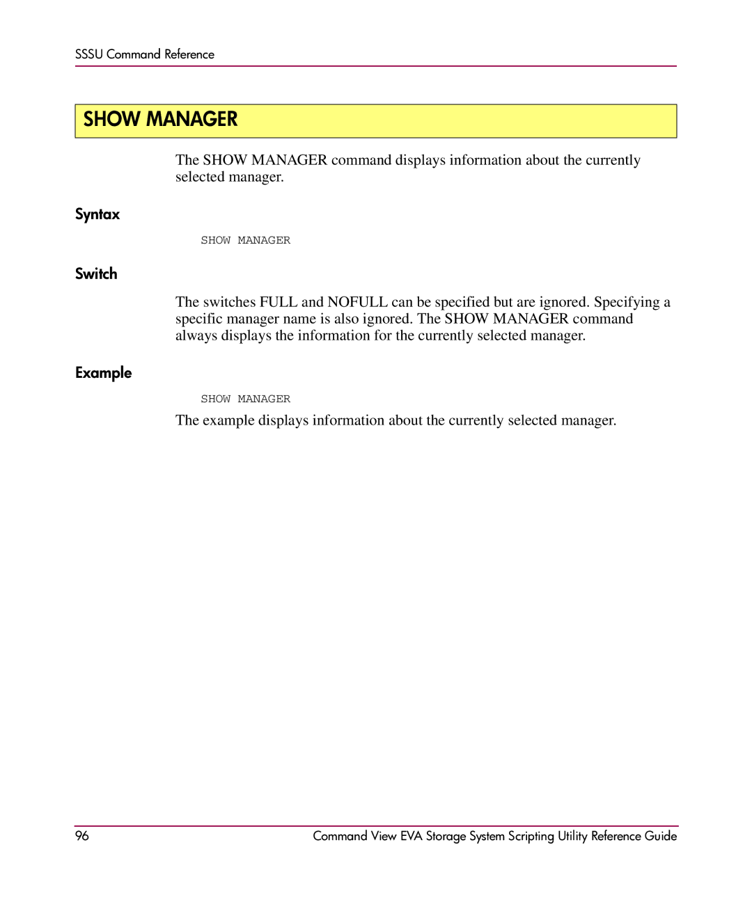 XM Satellite Radio AA-RU5HC-TE manual Show Manager, Switch 