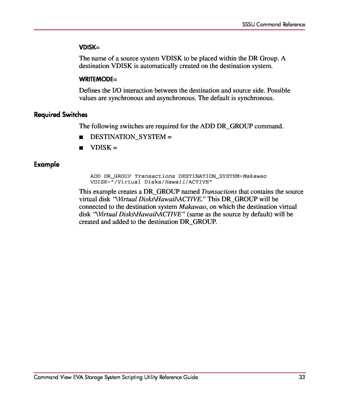 XM Satellite Radio AA-RU5HC-TE manual Required Switches, Example 