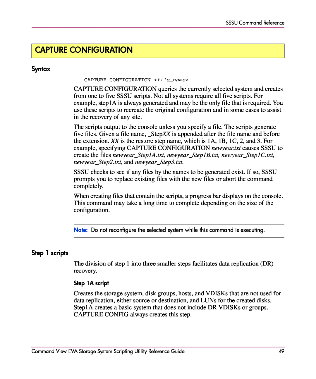XM Satellite Radio AA-RU5HC-TE manual Capture Configuration, A script 