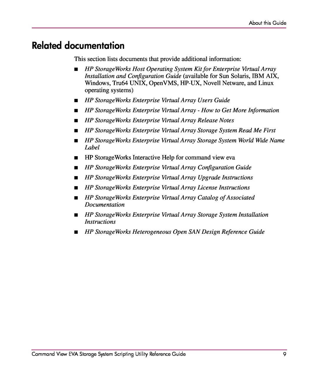 XM Satellite Radio AA-RU5HC-TE Related documentation, This section lists documents that provide additional information 