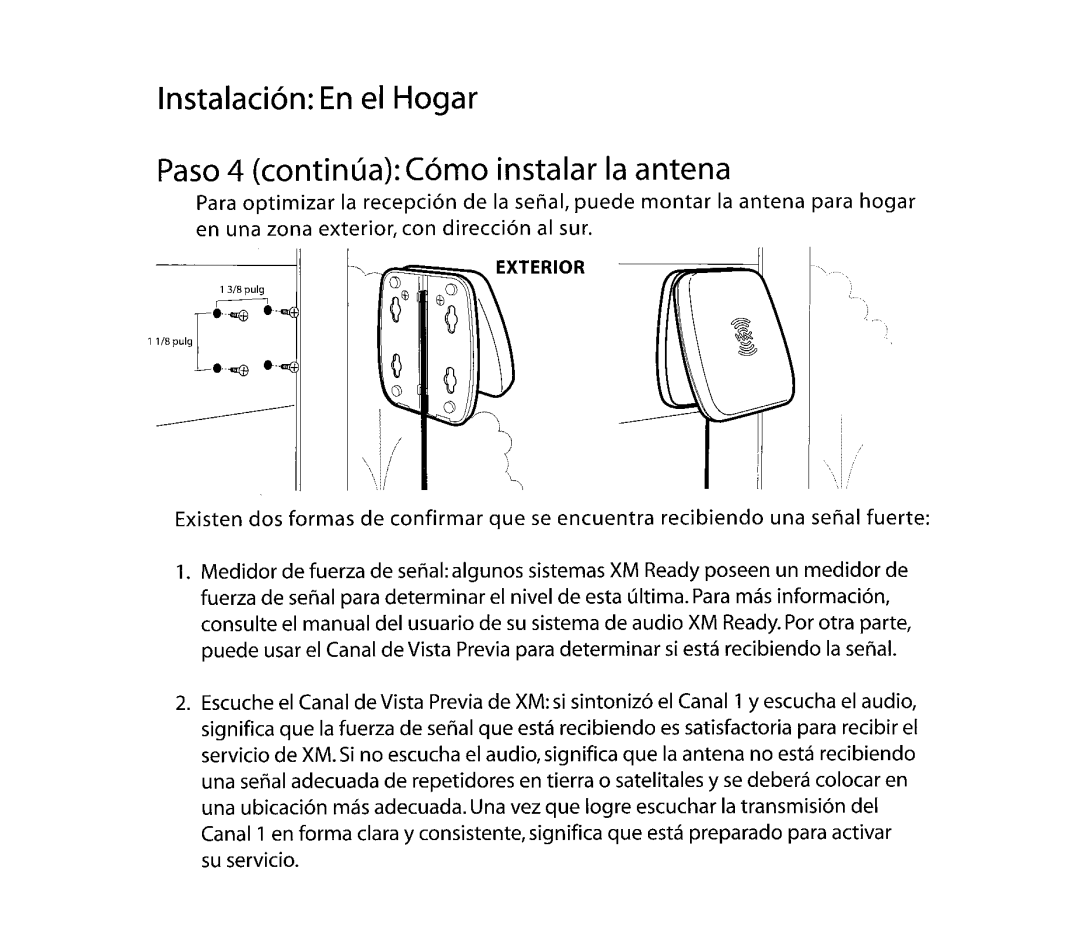 XM Satellite Radio CNP2000 manual 