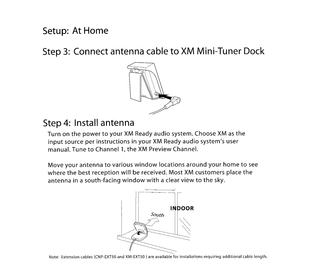 XM Satellite Radio CNP2000 manual 