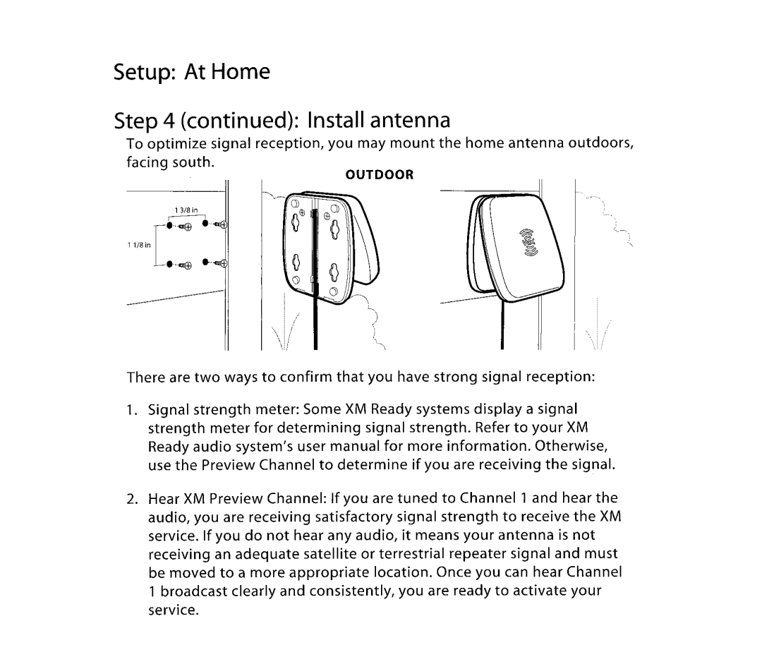 XM Satellite Radio CNP2000 manual 