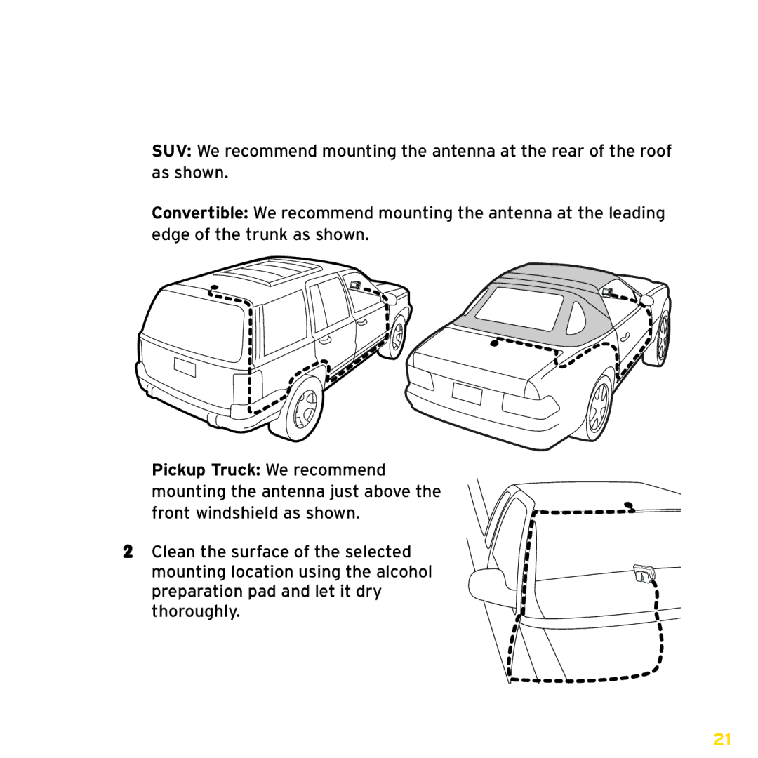 XM Satellite Radio XDNX1V1, XDNX1UG manual Pickup Truck We recommend 