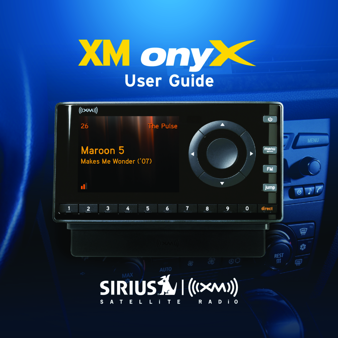 XM Satellite Radio XDNX1UG, XDNX1V1 manual User Guide 
