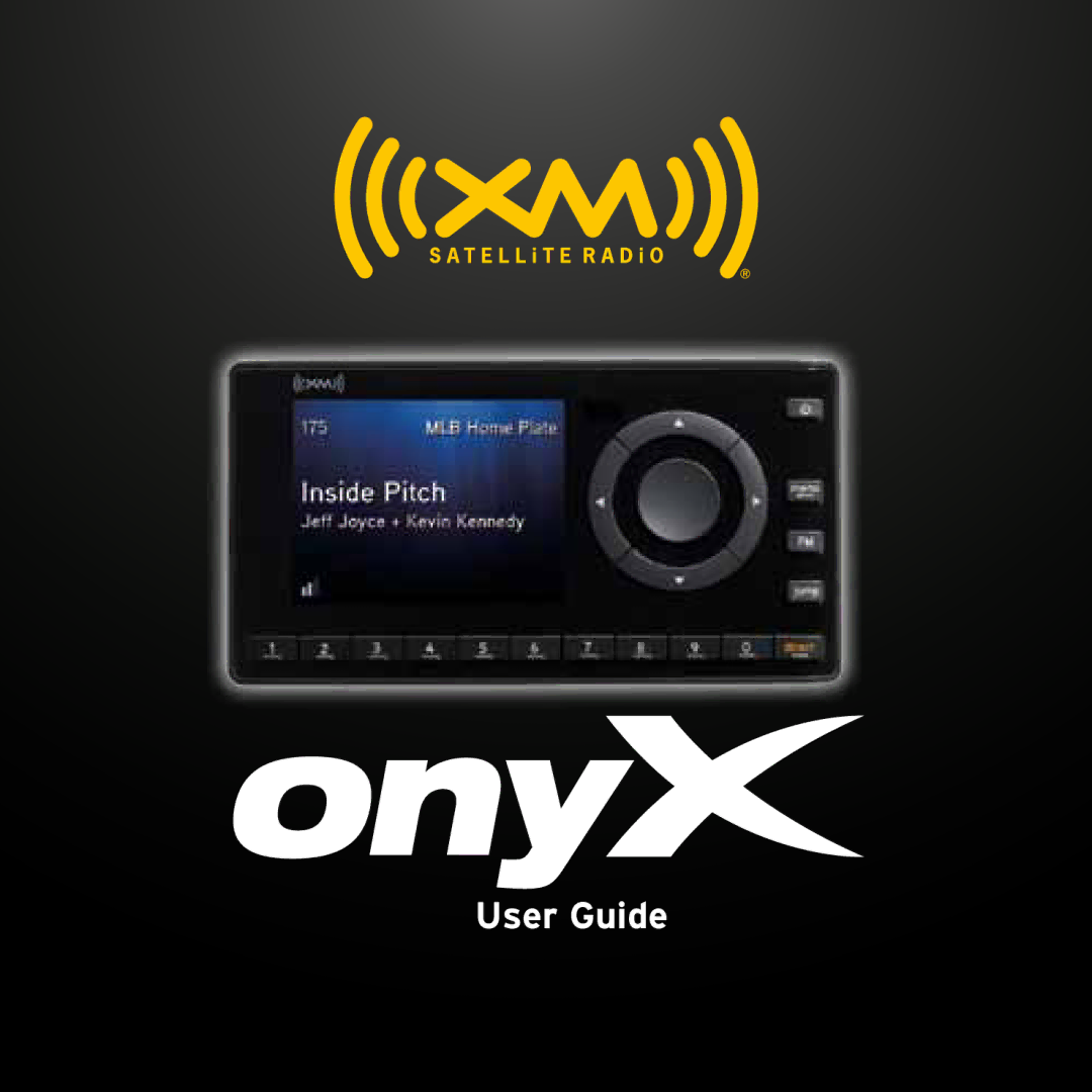 XM Satellite Radio XDNX1V1KC manual User Guide 