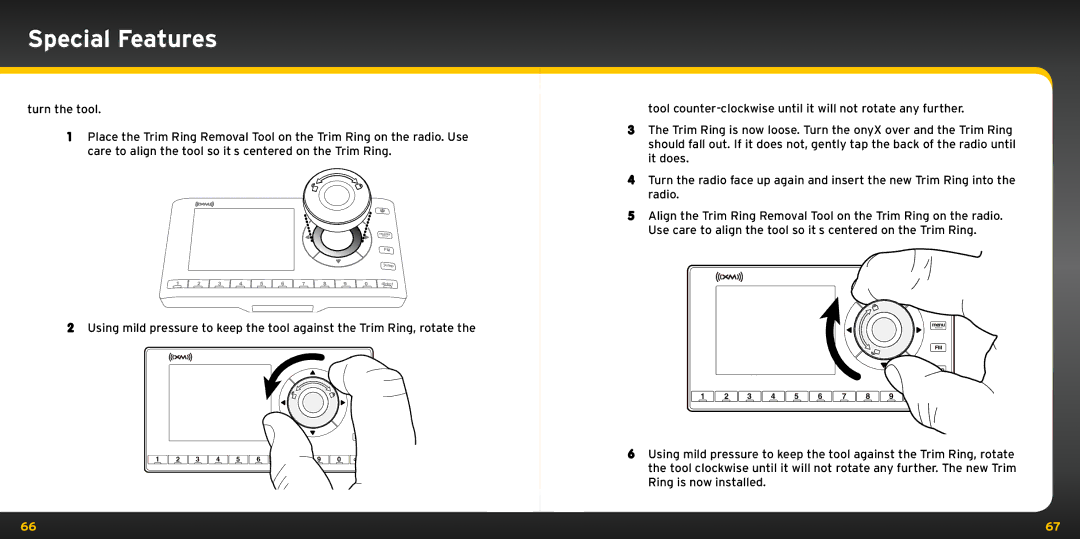 XM Satellite Radio XDNX1V1KC manual Menu 