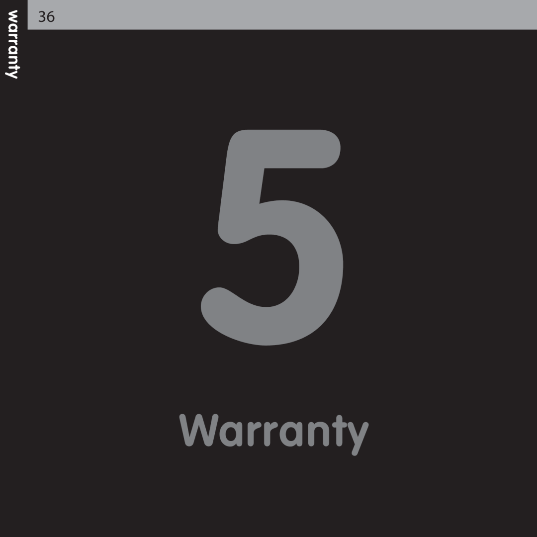 XM Satellite Radio XMCK-5P manual Warranty, warranty 