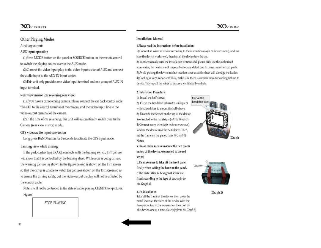 XO Vision X00191NT manual 